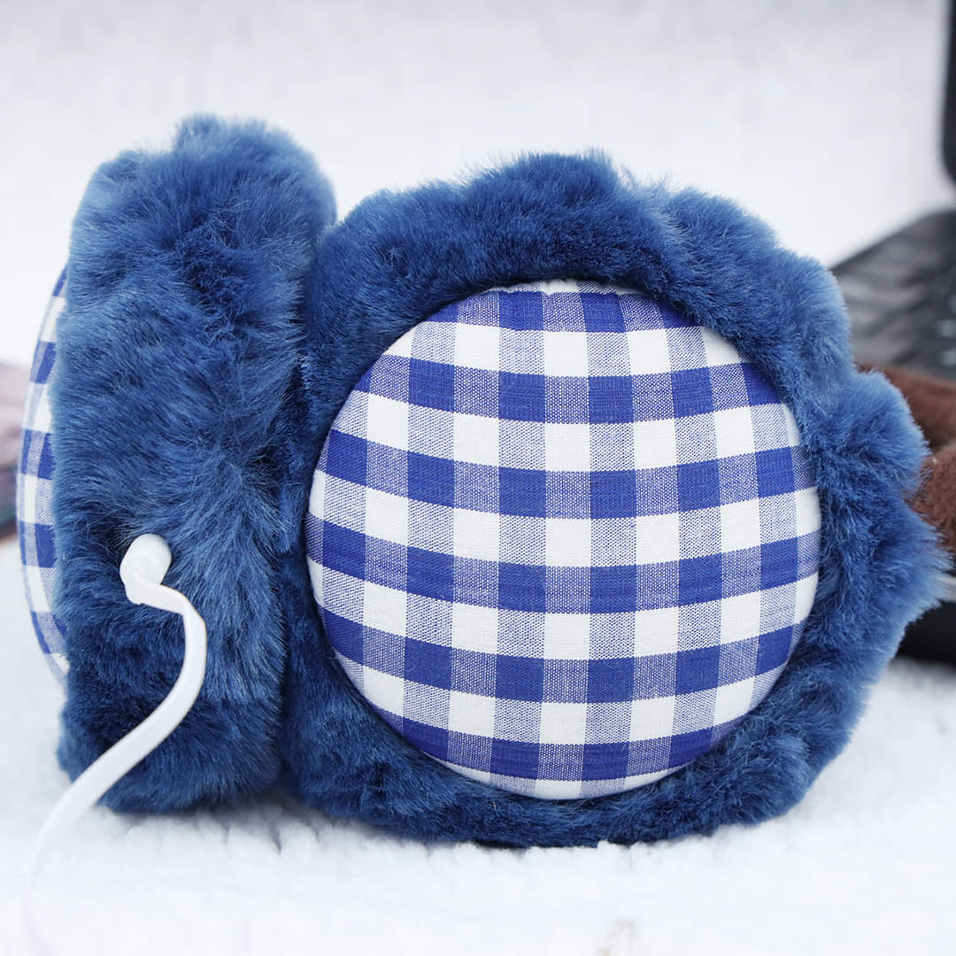 Lady Pure Plush Comfy Warmer Headband Musical Back Earmuffs