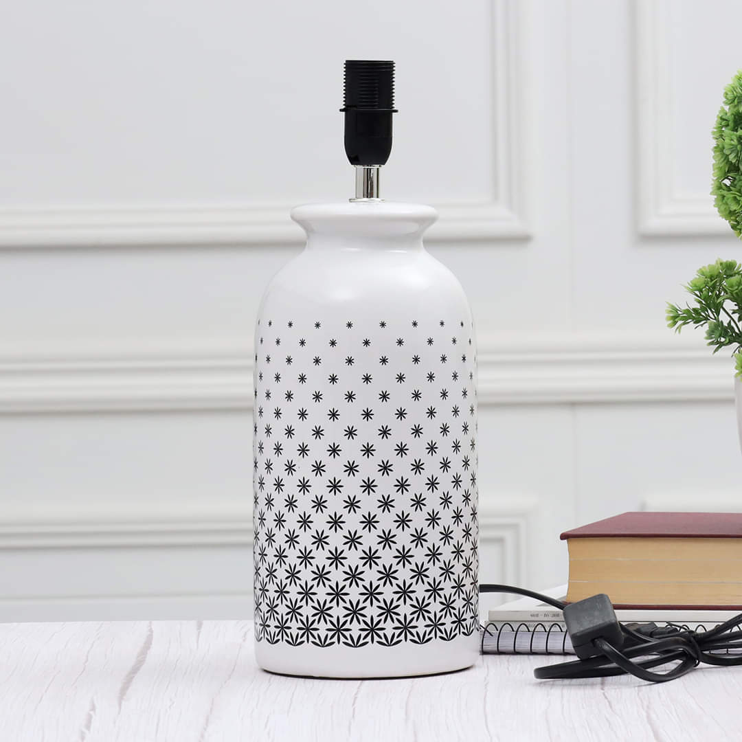 Novel Pattern Moderno Ceramic Electric Table Lamp