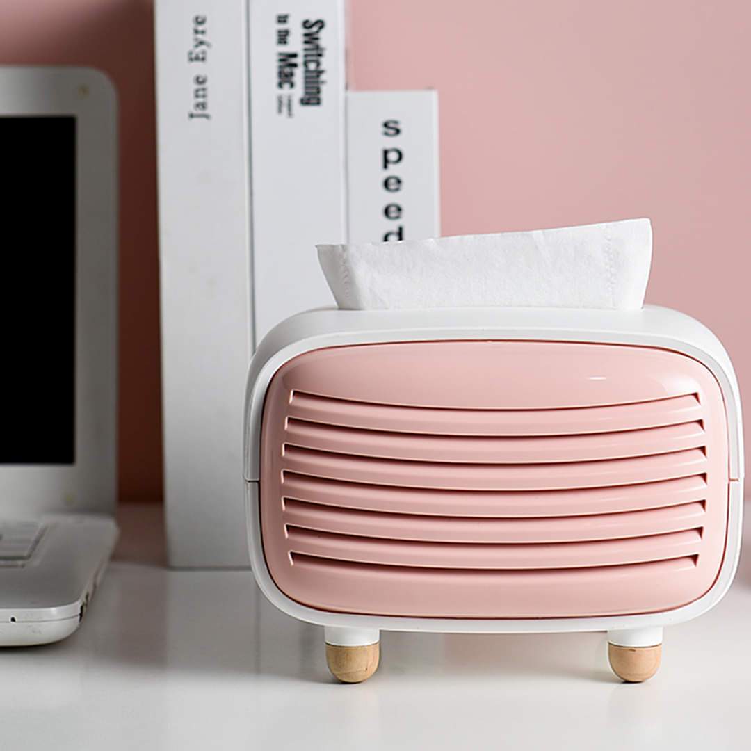Vintage Retro Radio Design Tissue Box