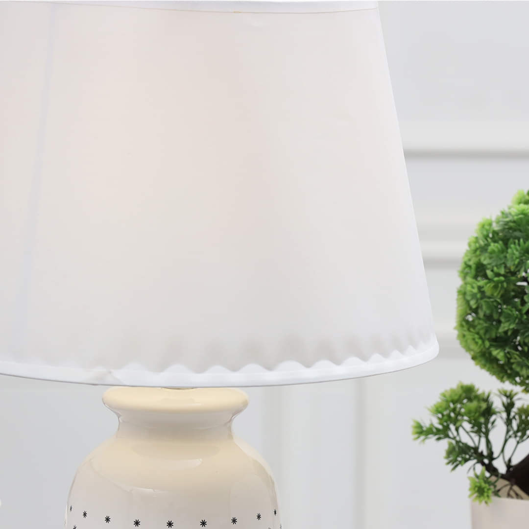 Novel Pattern Moderno Ceramic Electric Table Lamp