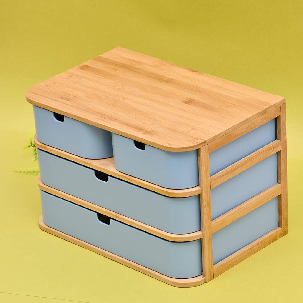 Tessie & Jessie Wooden Storage Box With 4 Drawers