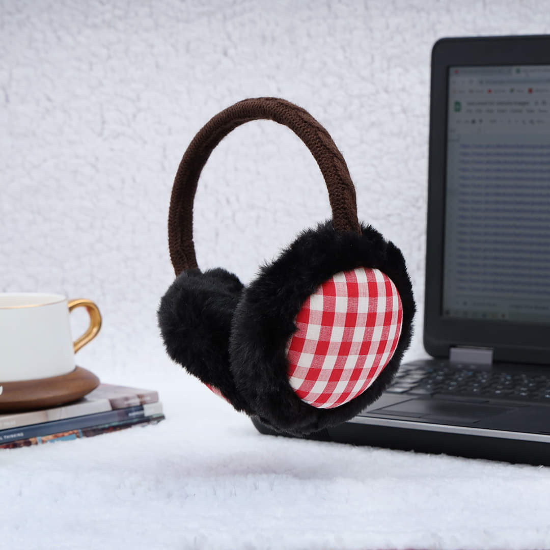 Lady Pure Plush Comfy Warmer Headband Musical Back Earmuffs