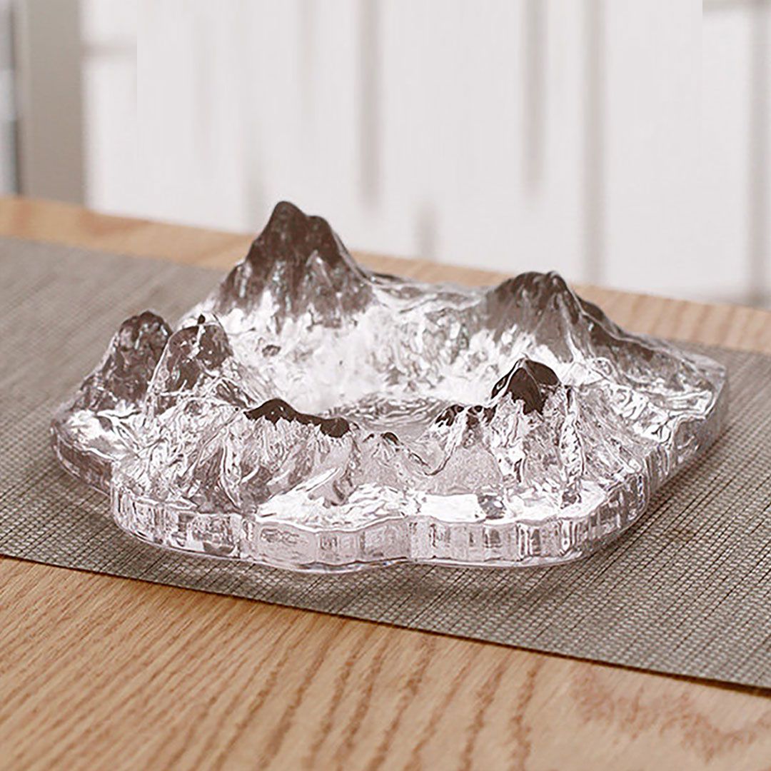 Ice Mount Crystal Trendy Glass Ashtray
