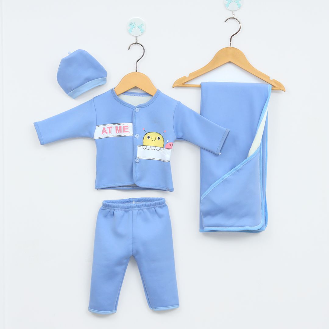4-Pcs Baby Boy Winter Dress Set - Main Image