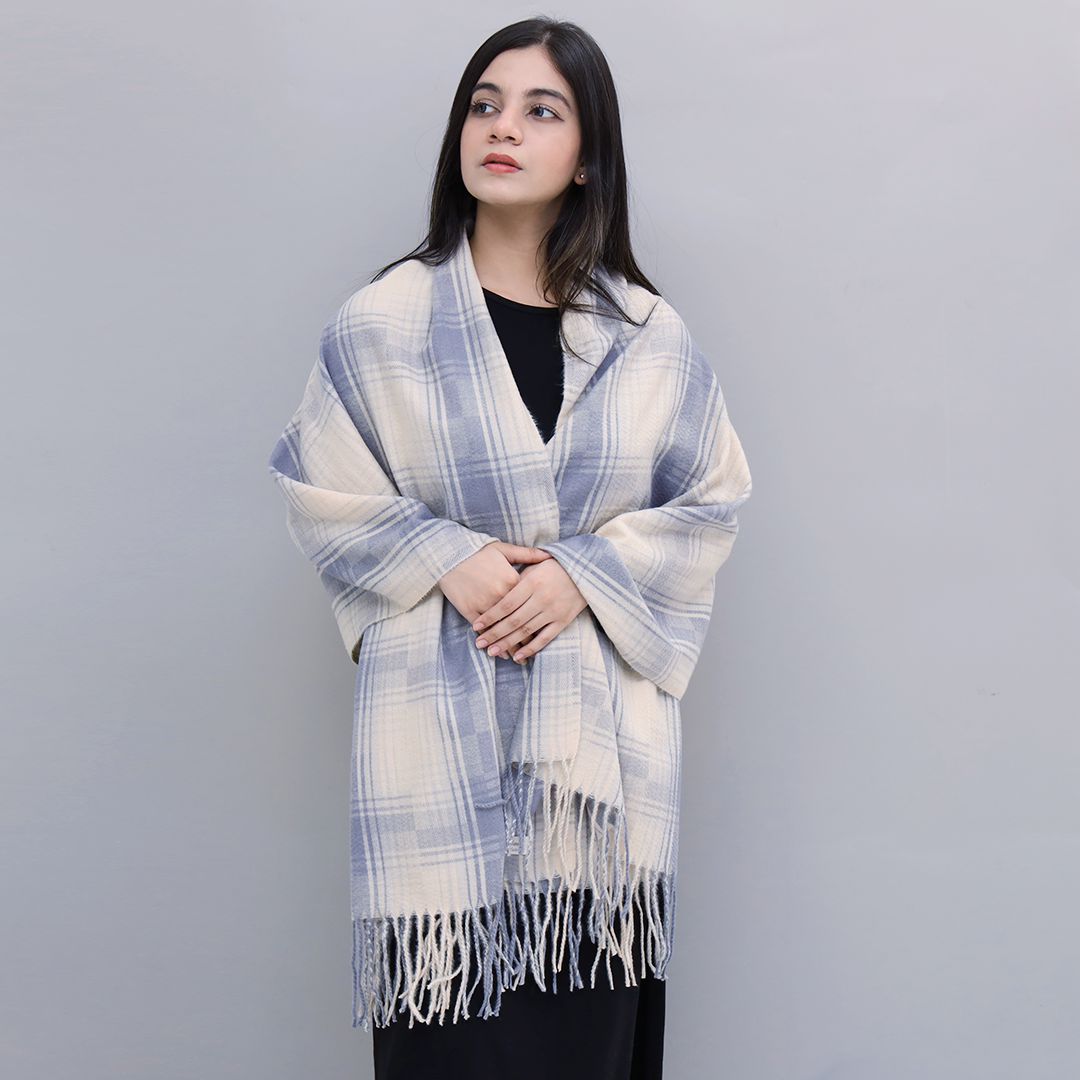 Woolen Large Check Design Scarves