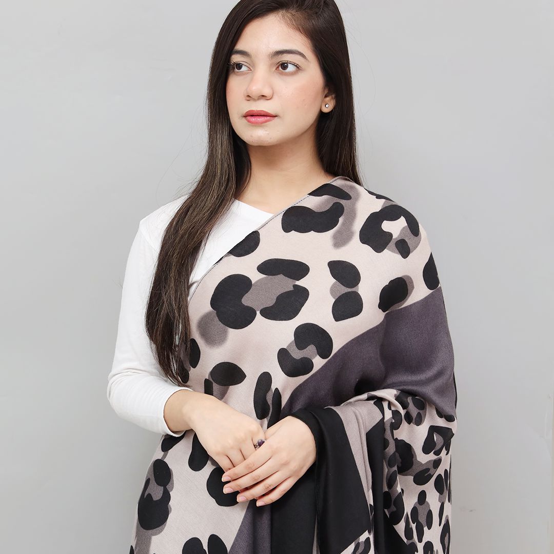 Classic Space Stone Design Cashmere Scarf