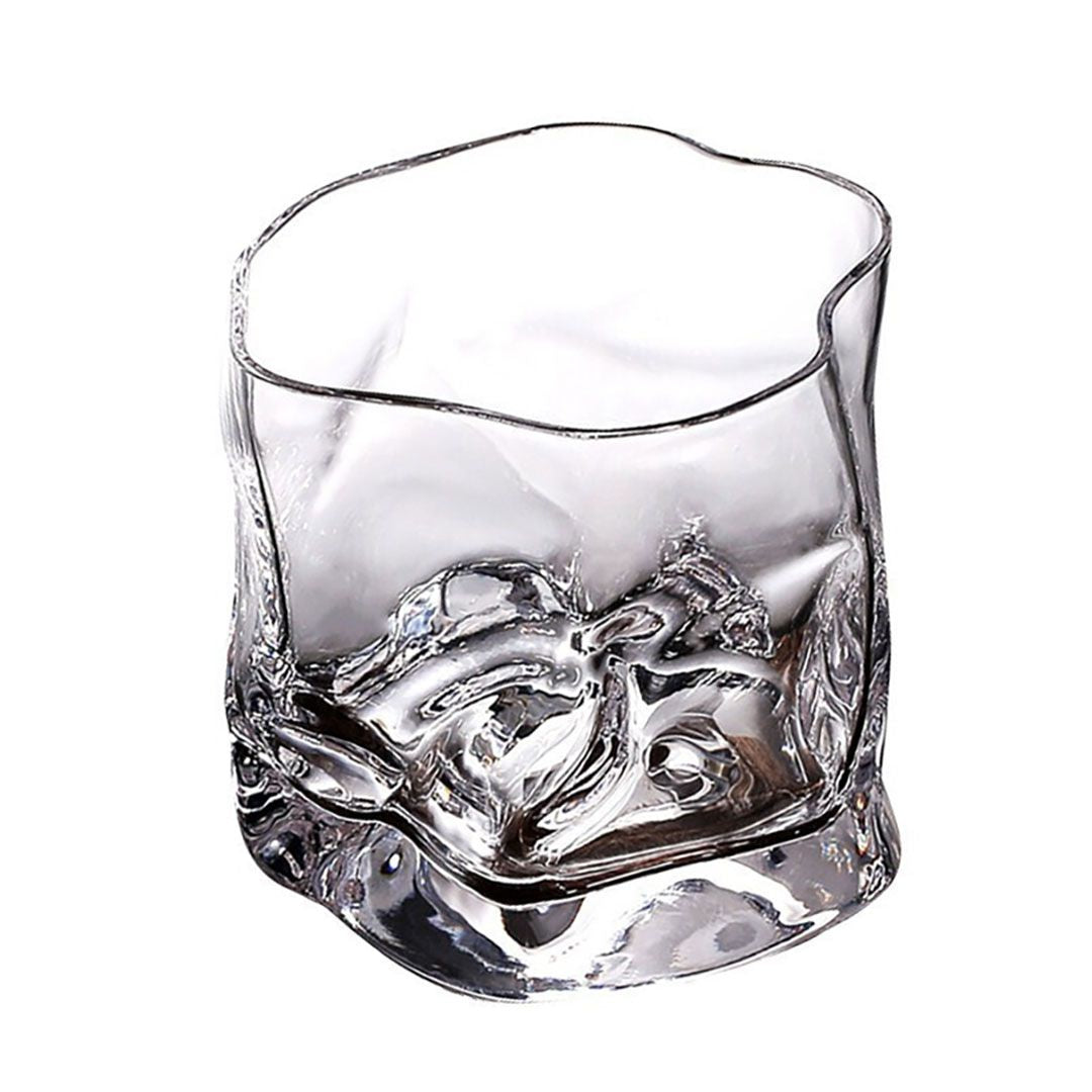 Classic Old Fashioned Wavy Glass Set- 6 Pcs