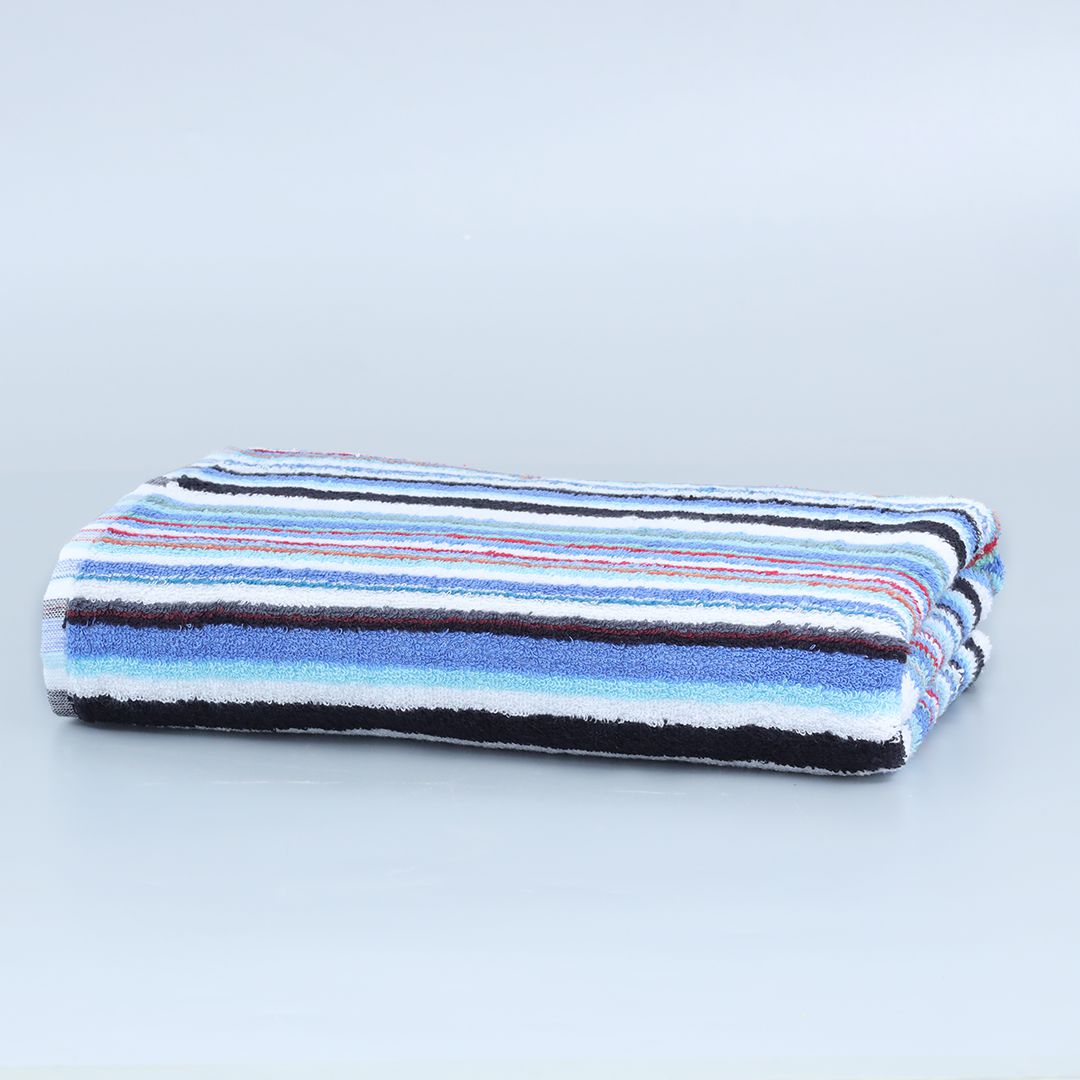 Super Soft Rainbow Stripes Bath Towels