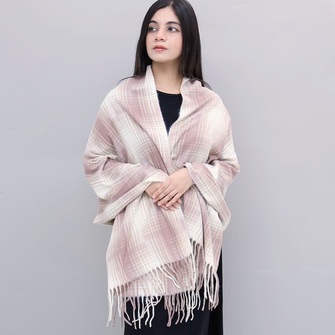 Woolen Large Check Design Scarves