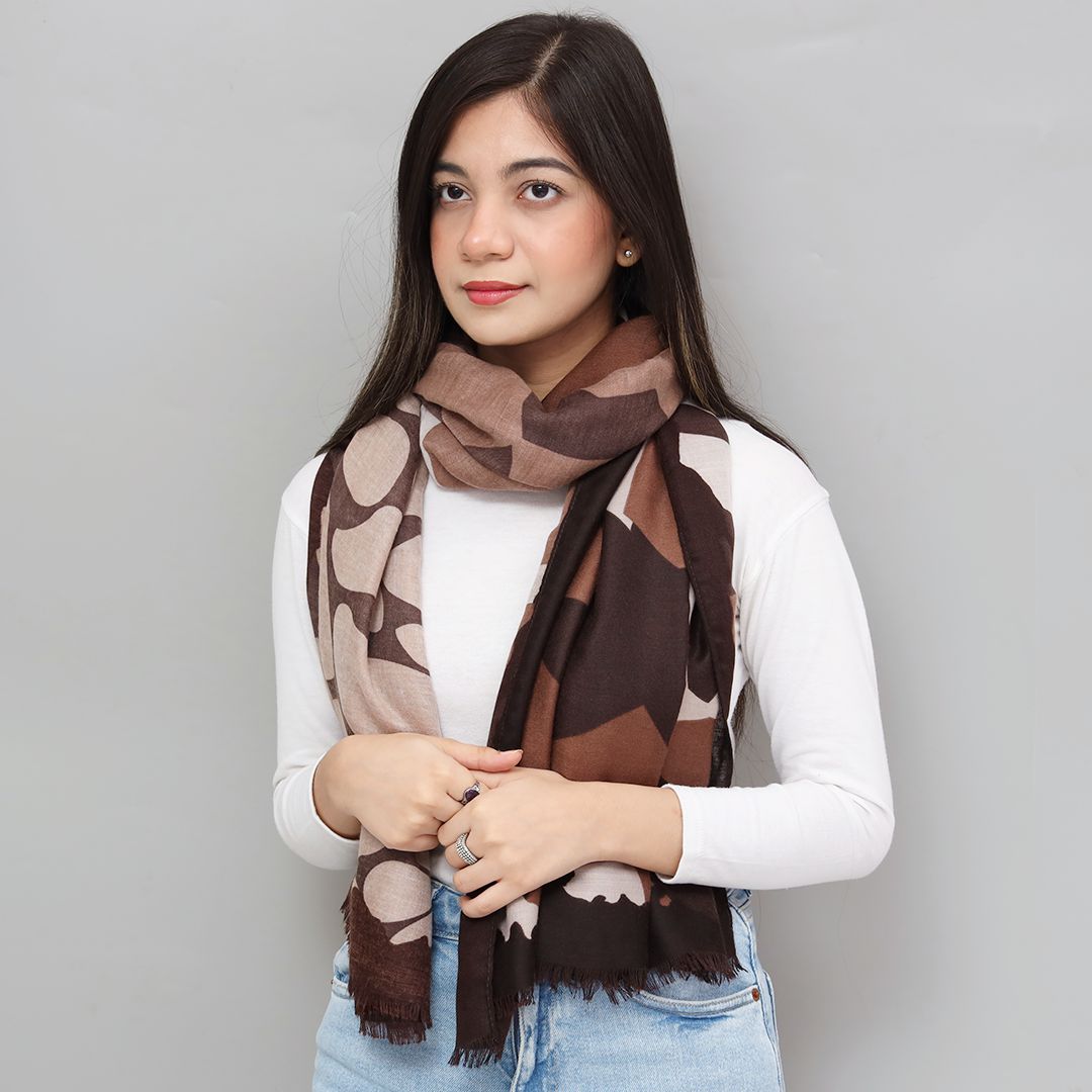 Classic Space Stone Design Cashmere Scarf