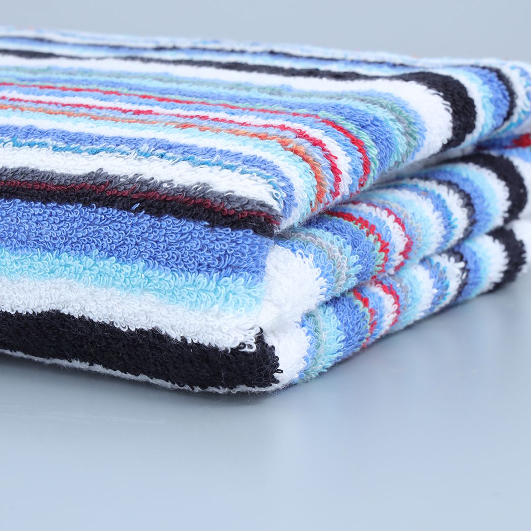 Super Soft Rainbow Stripes Bath Towels