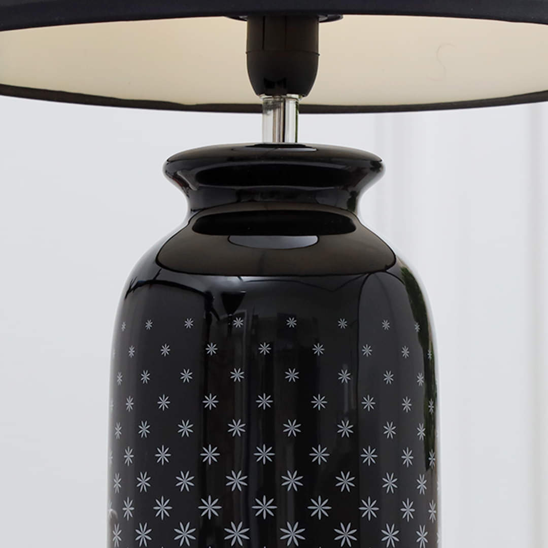 Novel Pattern Moderno Ceramic Electric Table Lamp