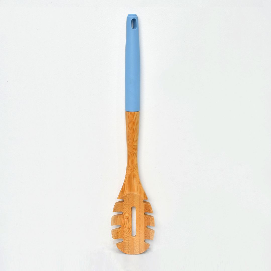 Tessie & Jessie Bamboo Wooden Spaghetti Server Spoon