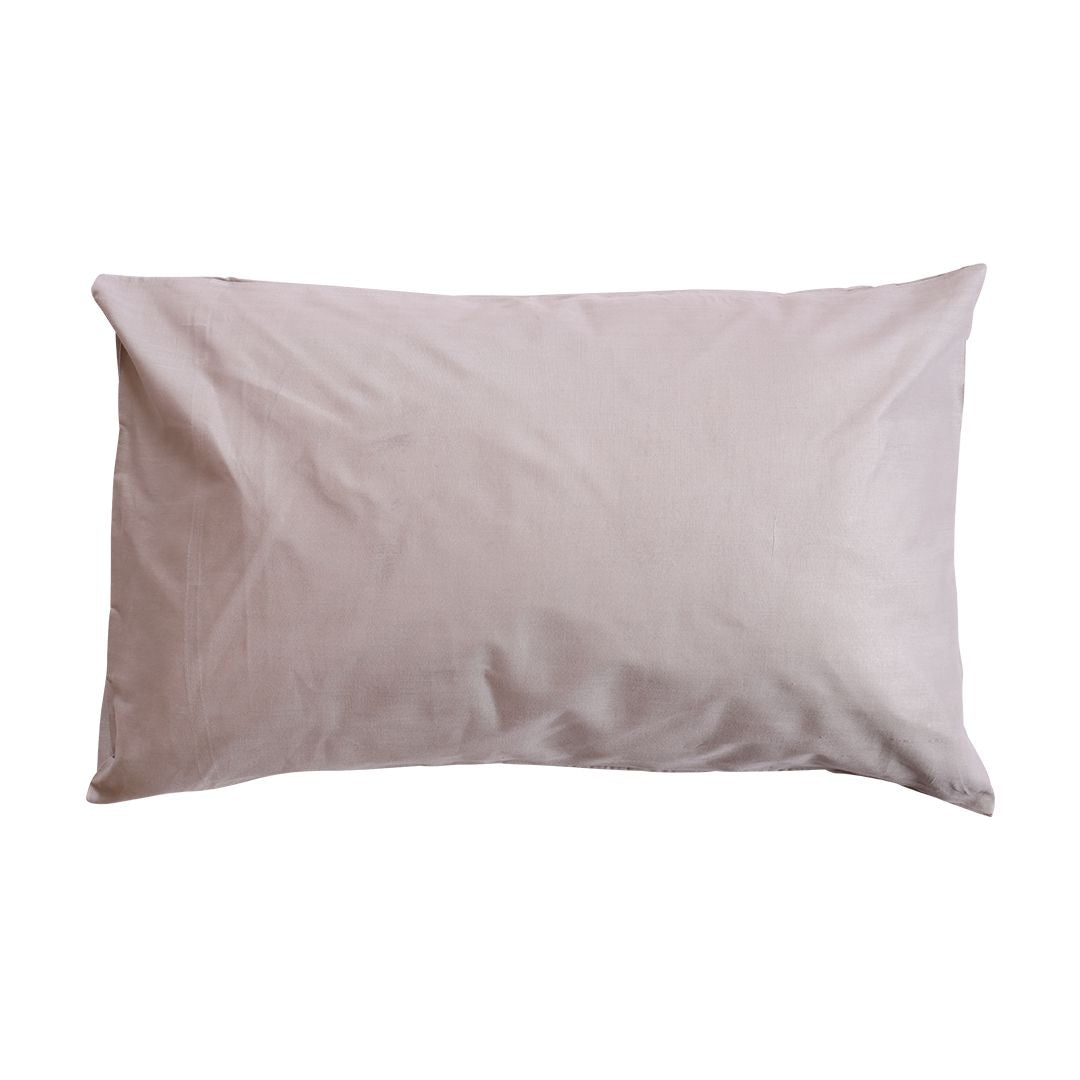 3- Pcs Plain Grey Cotton Duvet Cover Set