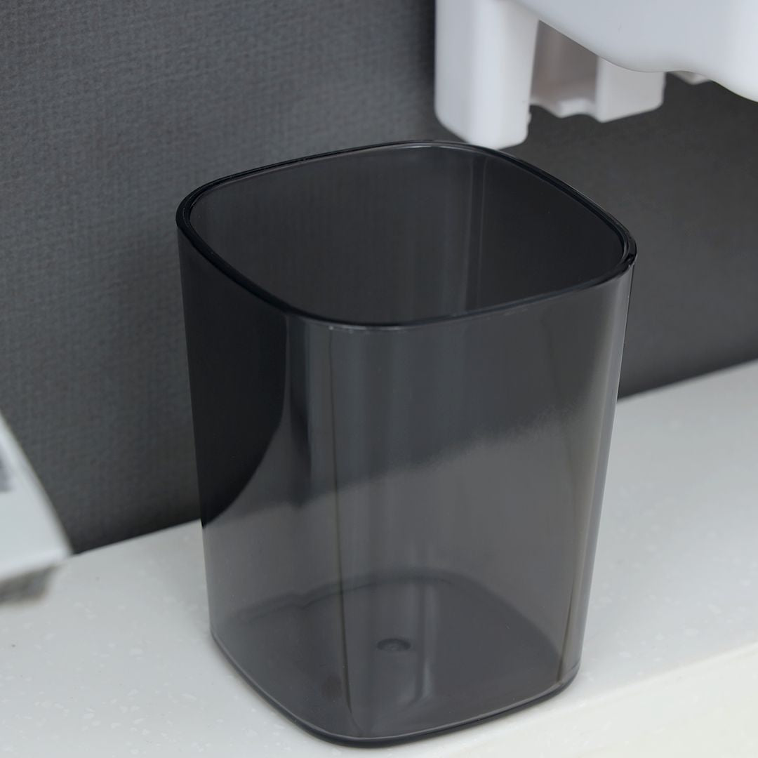 Black n White Plasticware Toothbrush Caddy & Organizer