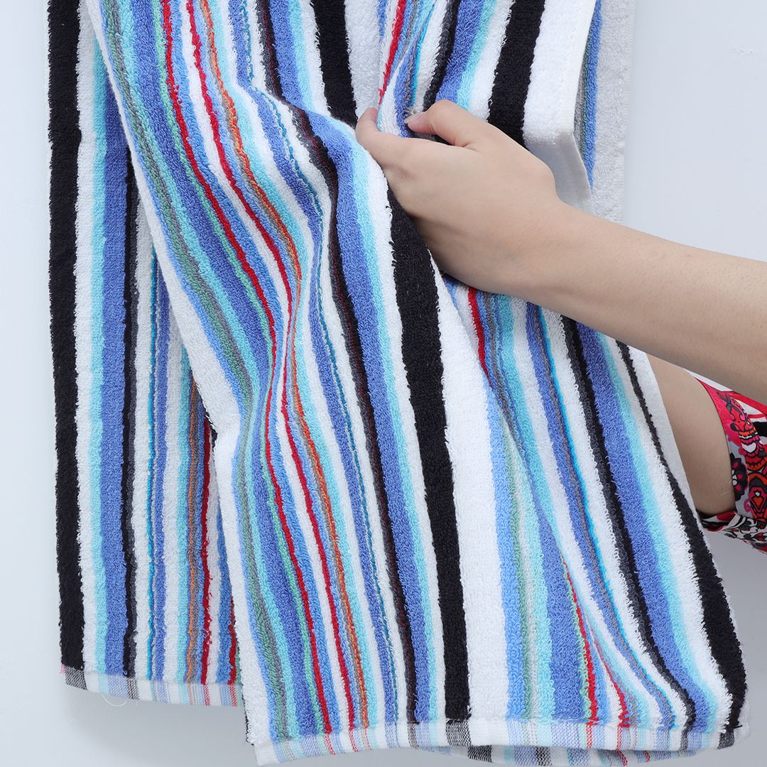 Super Soft Rainbow Stripes Bath Towels