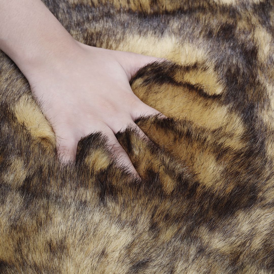 Tiger Printed Anti-Slip Round Shaggy Rug