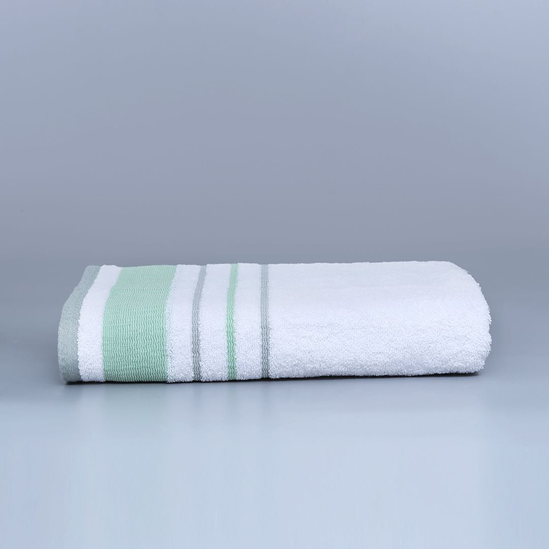Super Soft Rainbow Stripes Bath Towels - Navy Blue Stripes