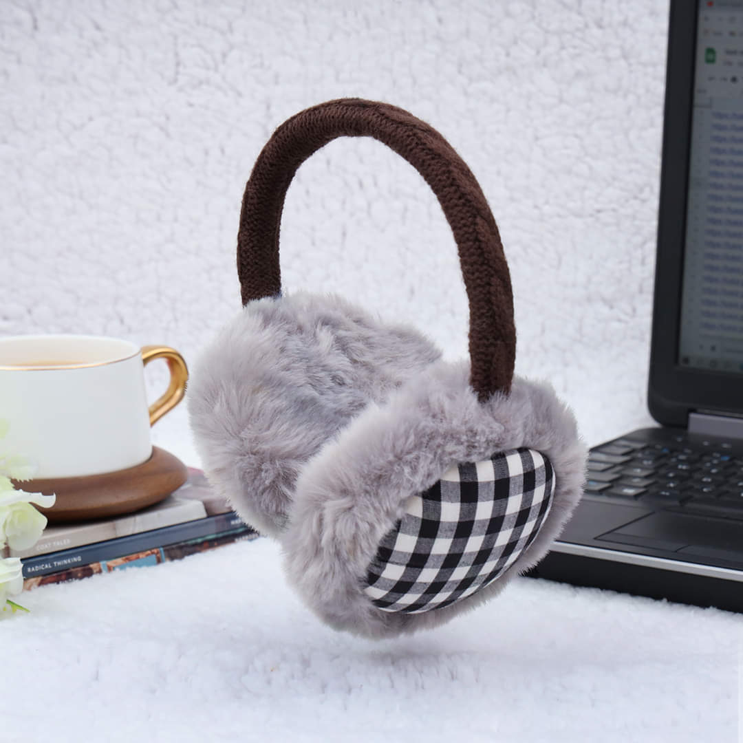 Lady Pure Plush Comfy Warmer Headband Musical Back Earmuffs