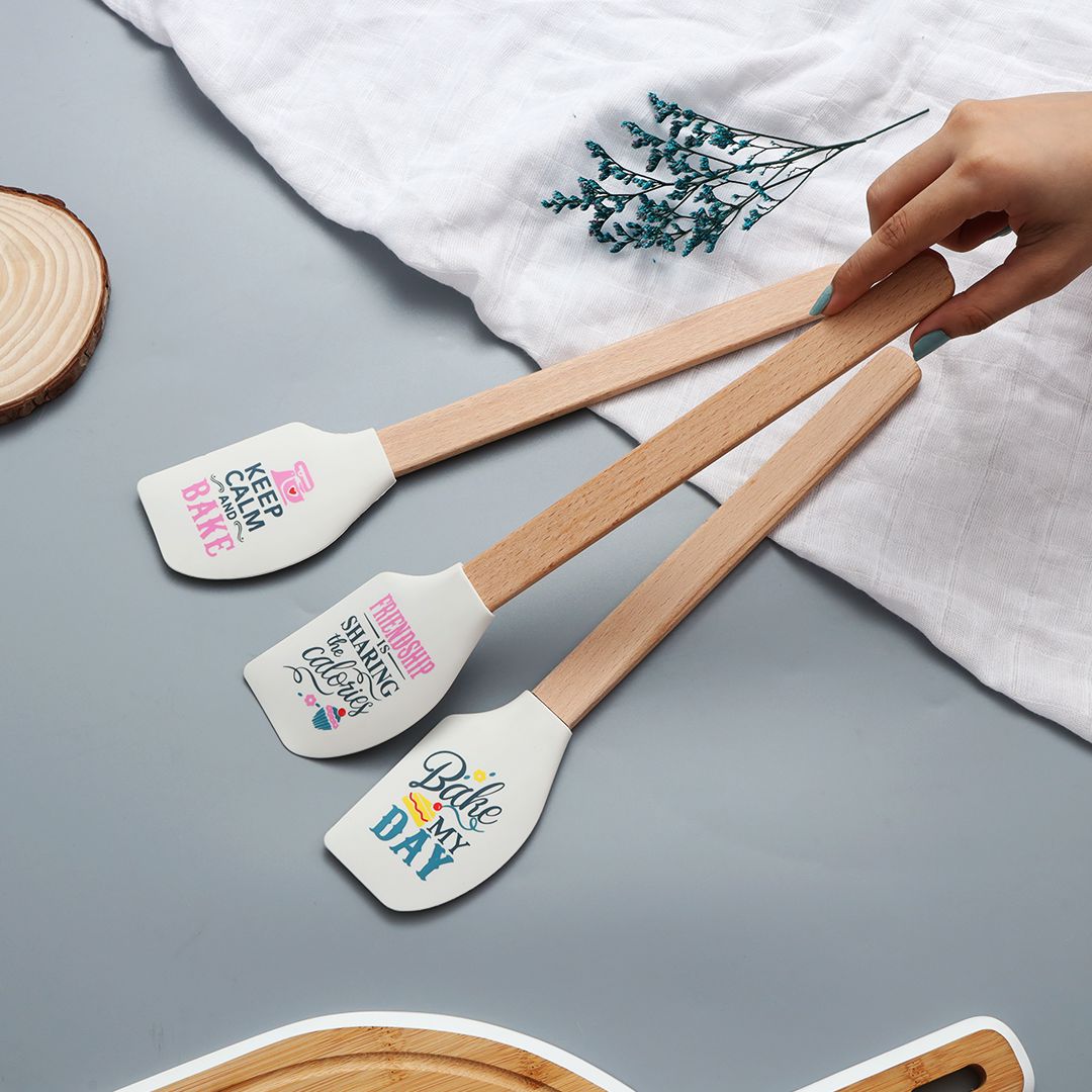 Bamboo Wood Silicone Spatula