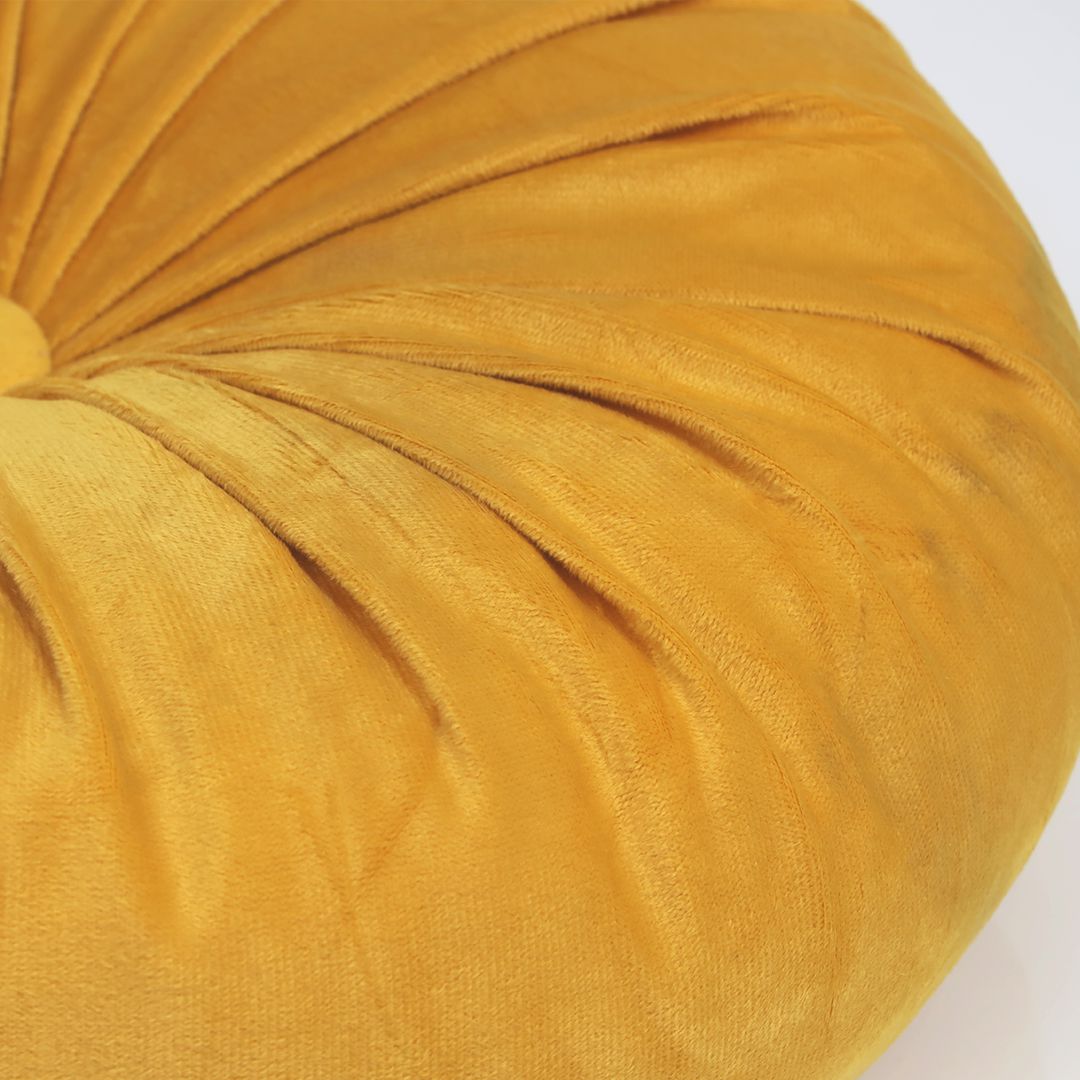 Round Pumpkin Style Plush Cushion