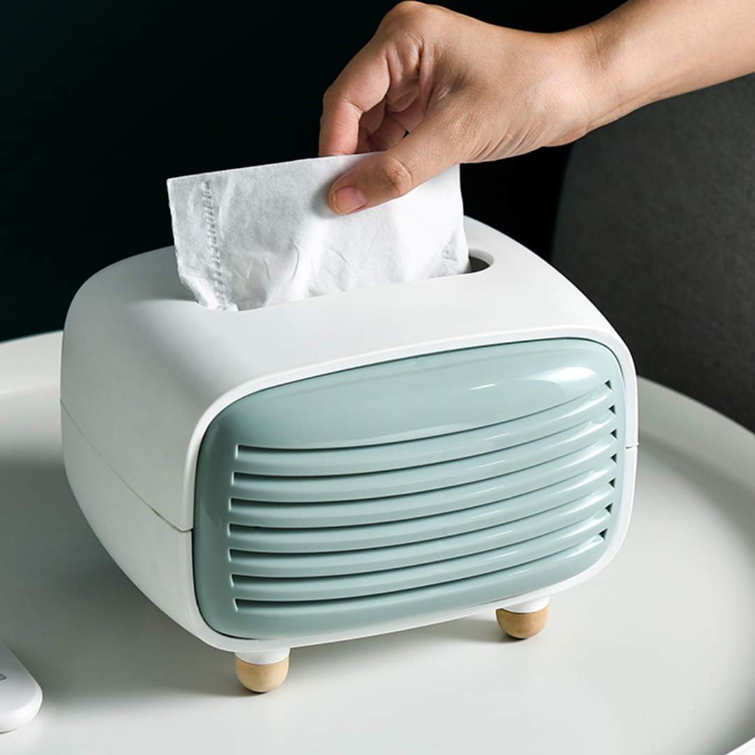 Vintage Retro Radio Design Tissue Box