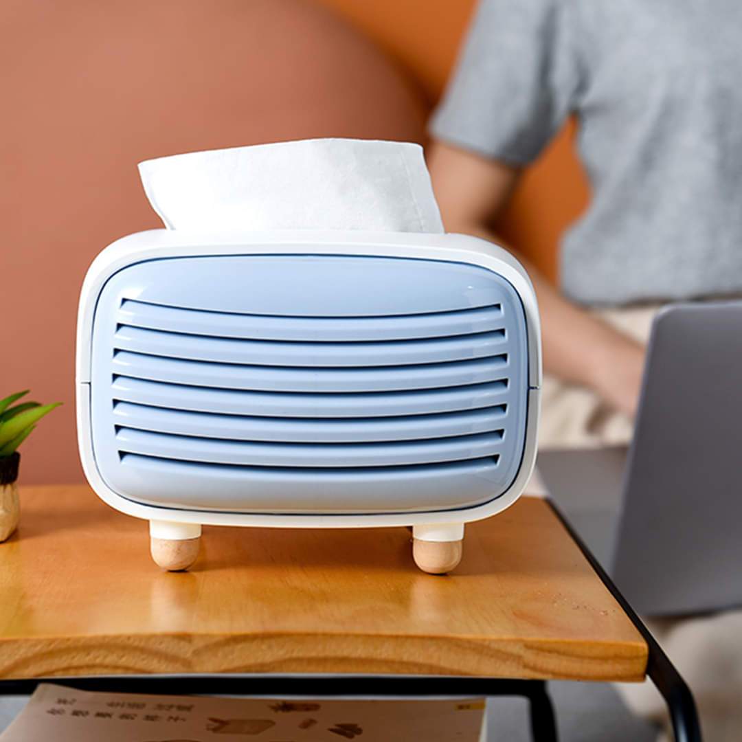 Vintage Retro Radio Design Tissue Box