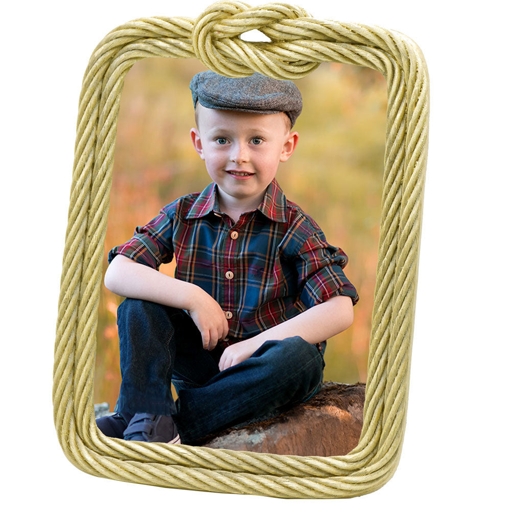 Golden Rope Rectangular Photo Frame (4186366181485)