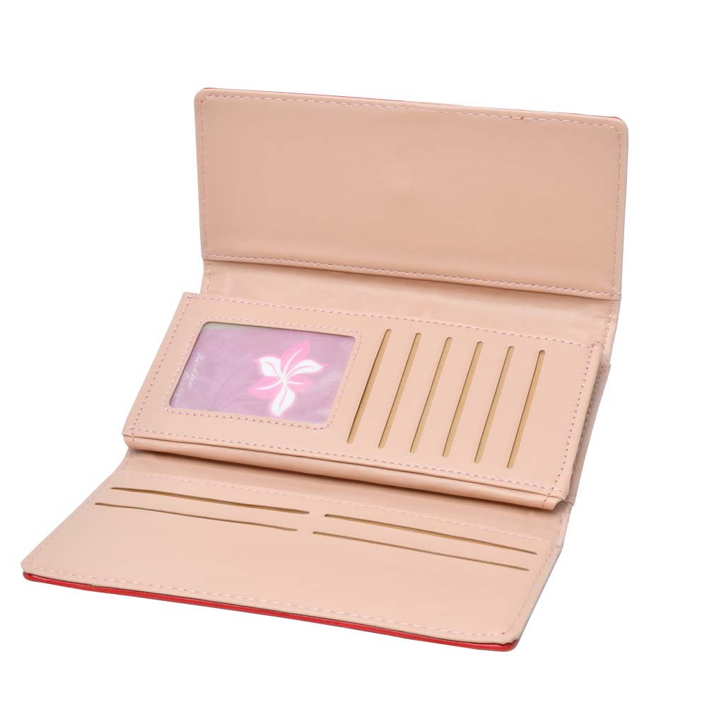 Designers Ladies Clutch Button Lock-Red (4319008587885)