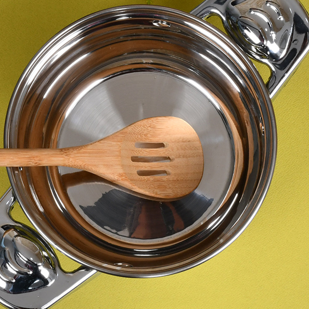 Bamboo Wooden Silicon Serving Spoon