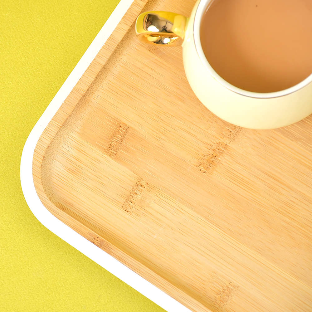 Tessie & Jessie Bamboo Wood Serving Tray