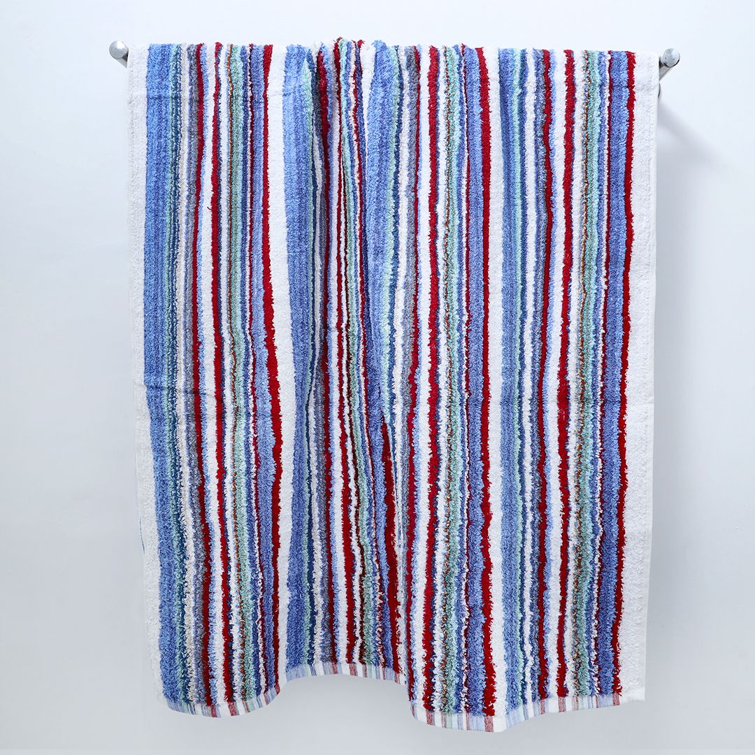 Super Soft Rainbow Stripes Bath Towels