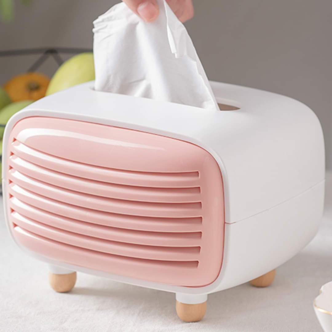 Vintage Retro Radio Design Tissue Box