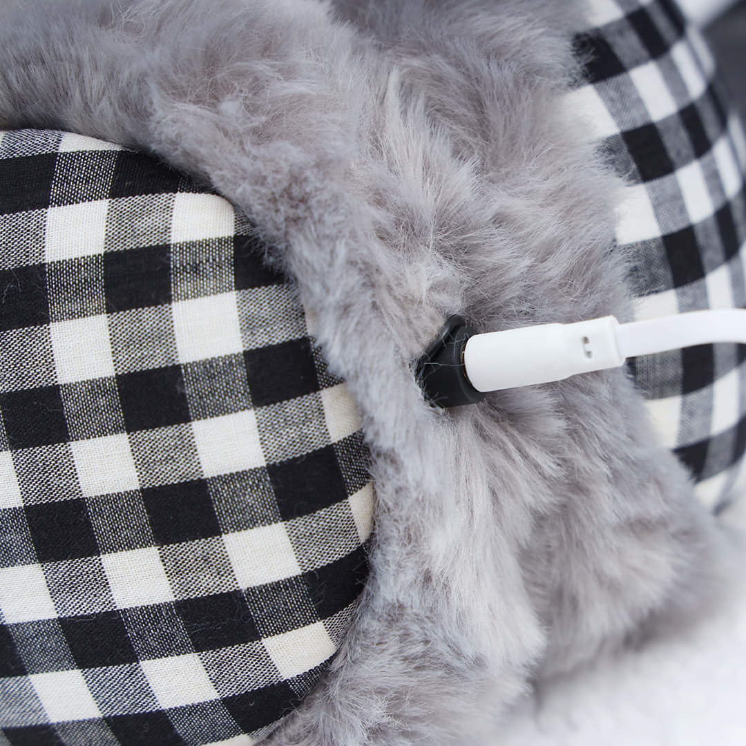 Lady Pure Plush Comfy Warmer Headband Musical Back Earmuffs