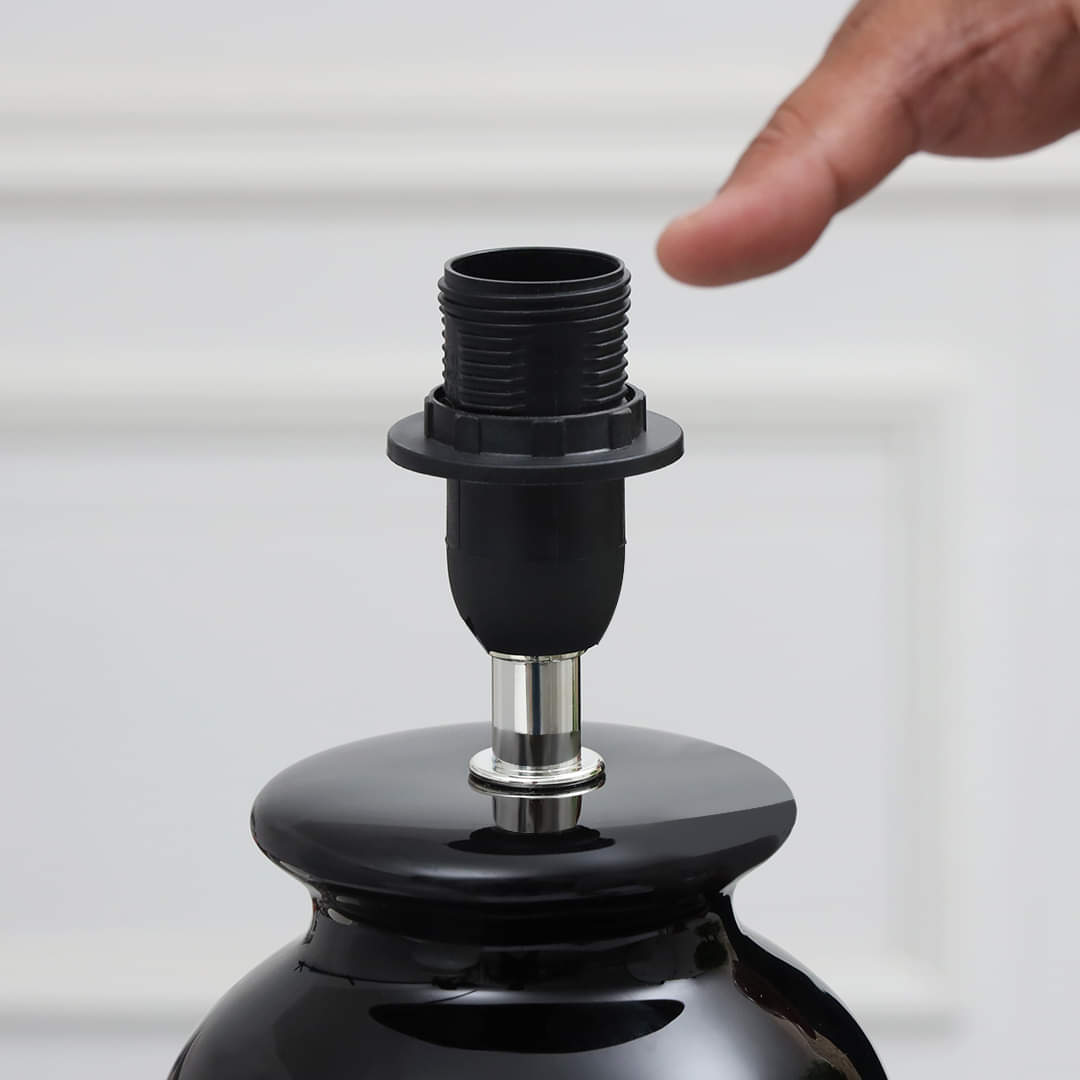 Novel Pattern Moderno Ceramic Electric Table Lamp