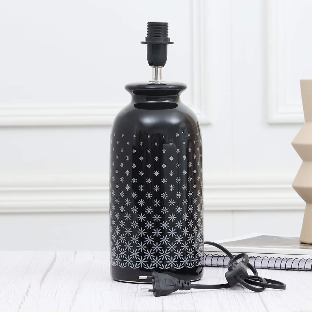 Novel Pattern Moderno Ceramic Electric Table Lamp