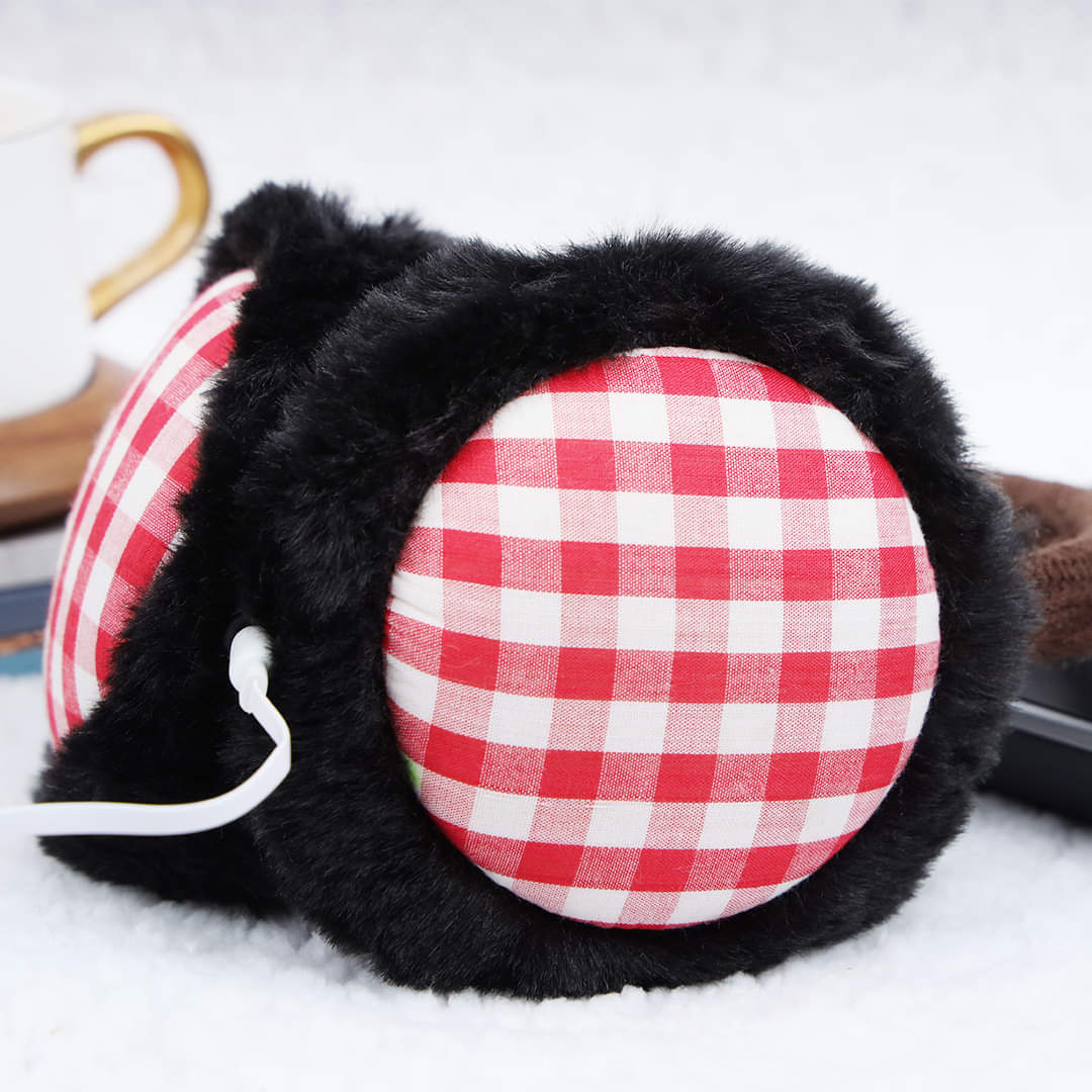 Lady Pure Plush Comfy Warmer Headband Musical Back Earmuffs