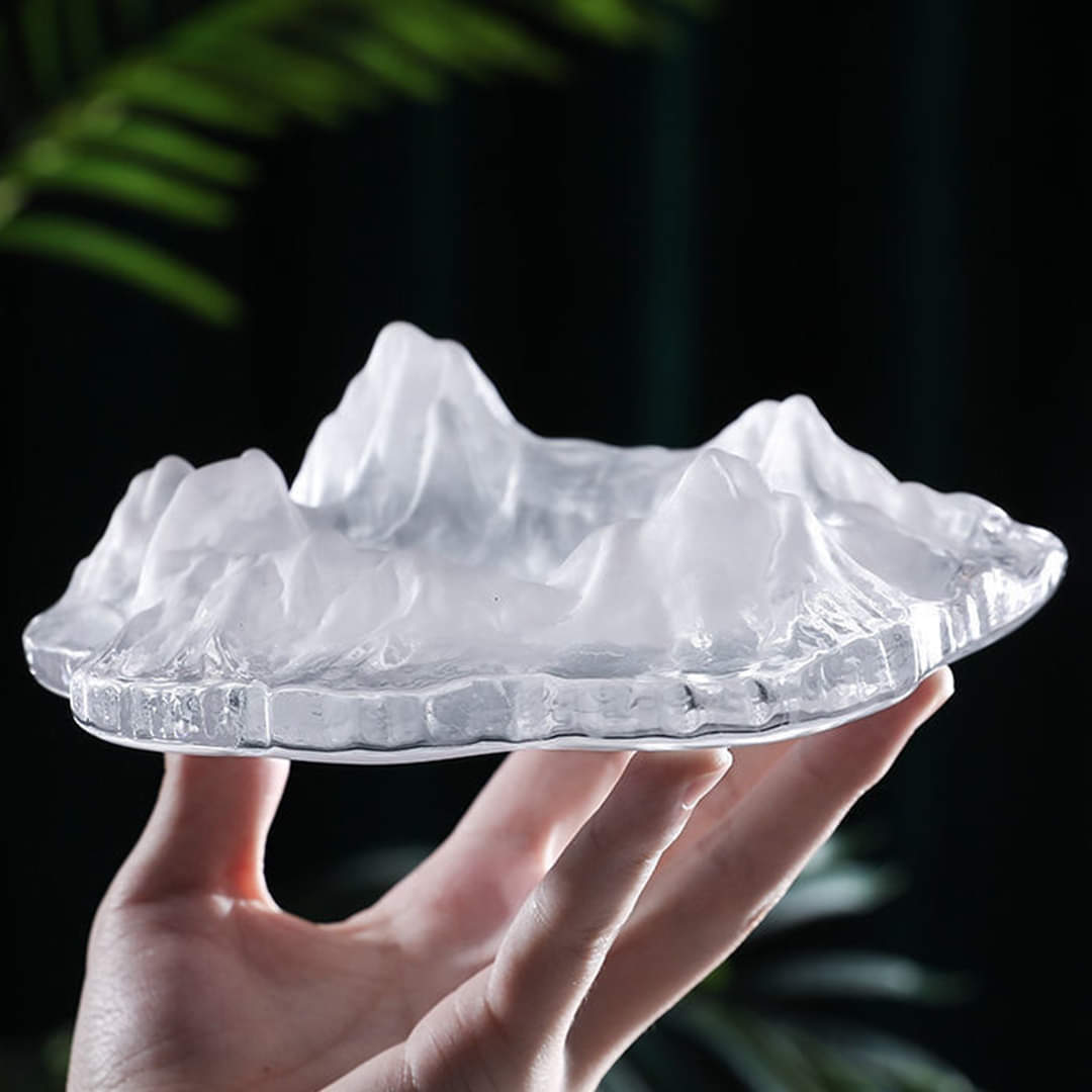 Ice Mount Crystal Trendy Glass Ashtray