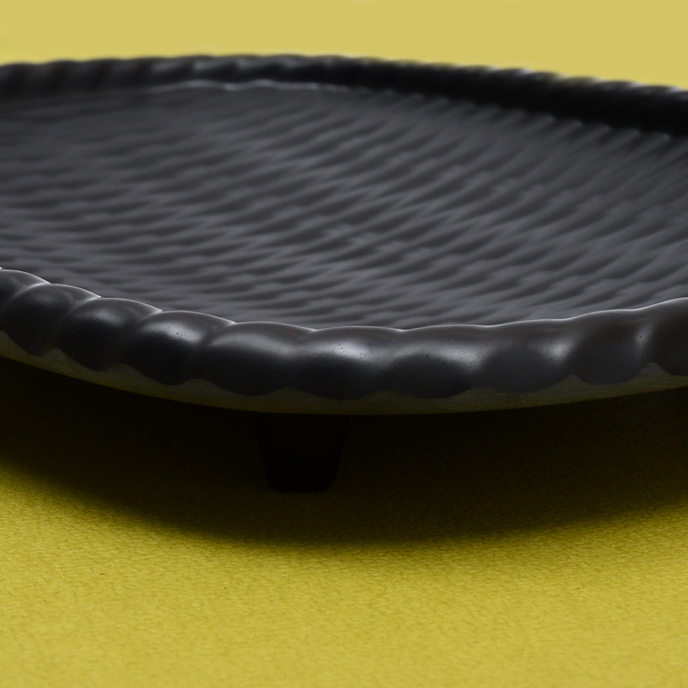 Melamine Serving Tray Black