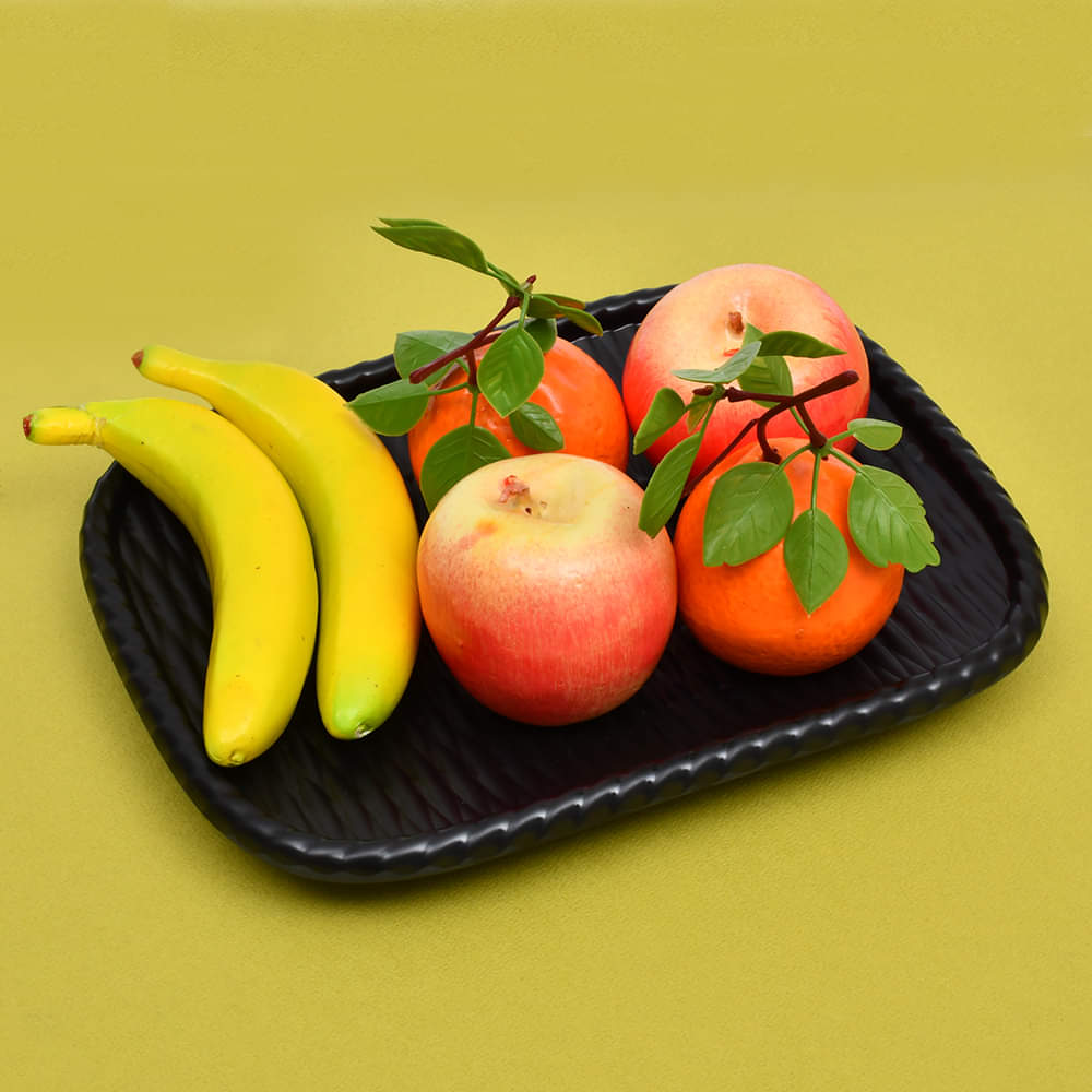 Melamine Serving Tray Black