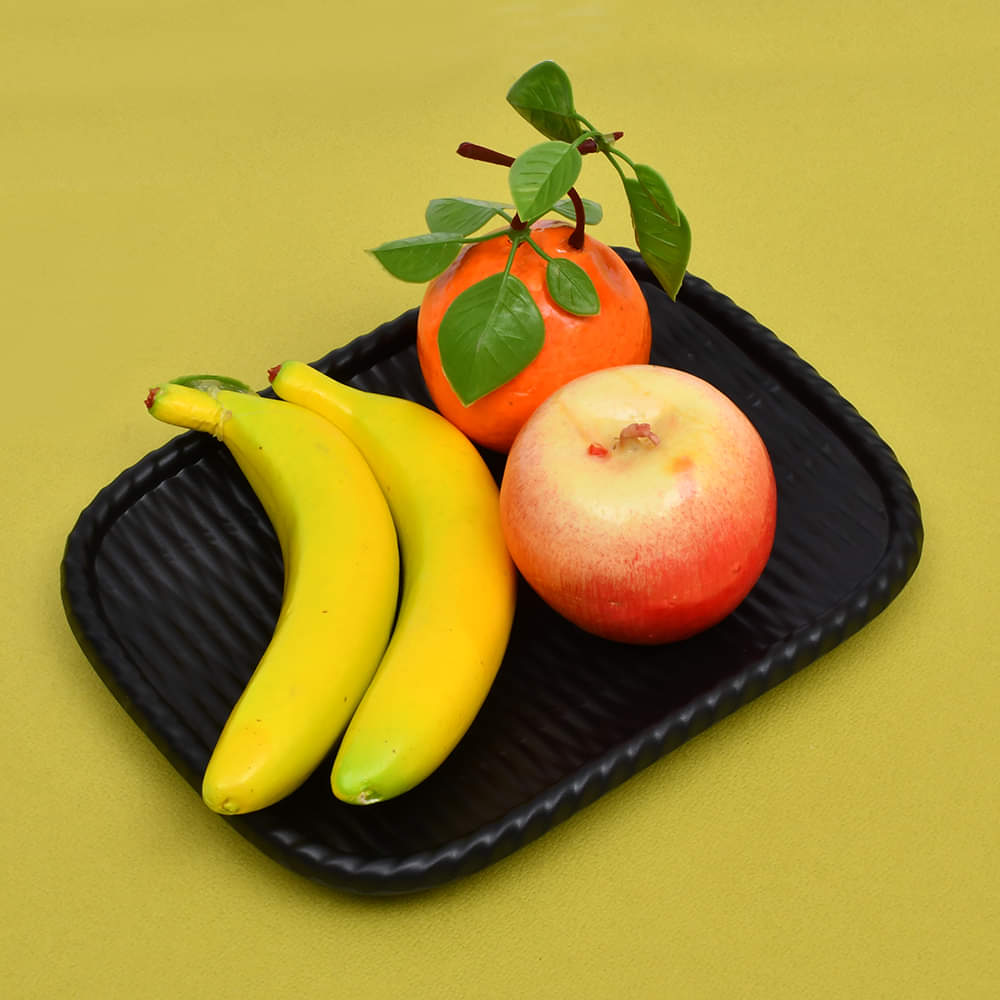 Melamine Serving Tray Black