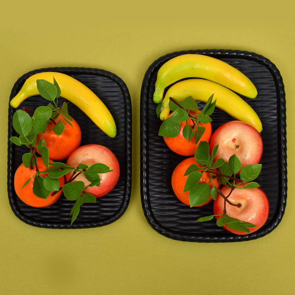 Melamine Serving Tray Black