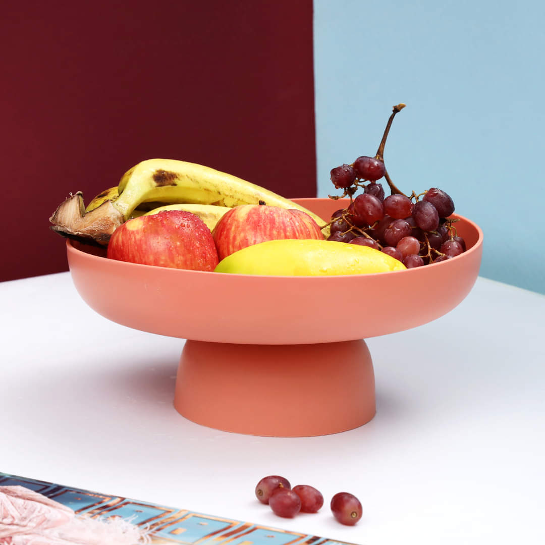 Macaron Color Fruit Drain Tray With Detachable Base