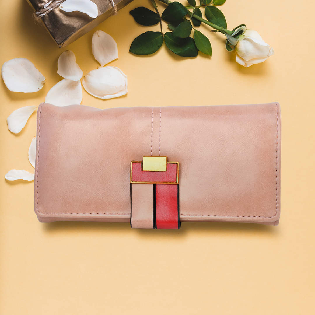 Designers Ladies Clutch Button Lock