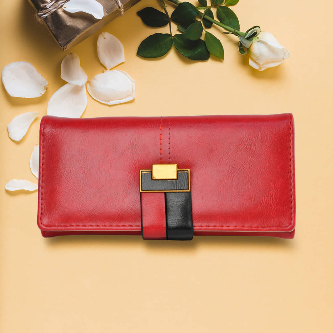 Designers Ladies Clutch Button Lock