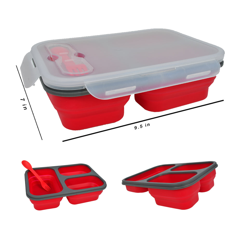 Silicon Foldable Lunch Box-Large (4535889461357)