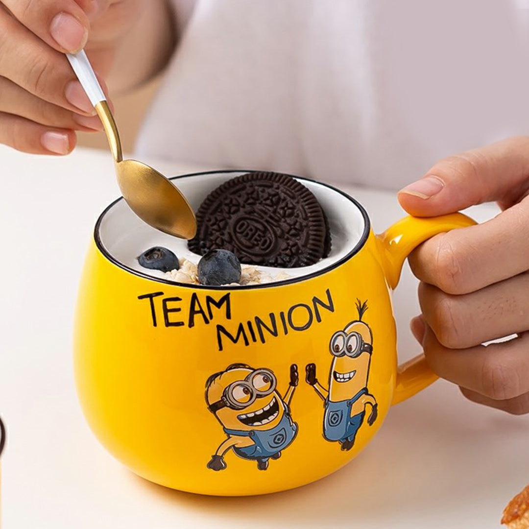 Adorable Cartoon Characters Oval Mug