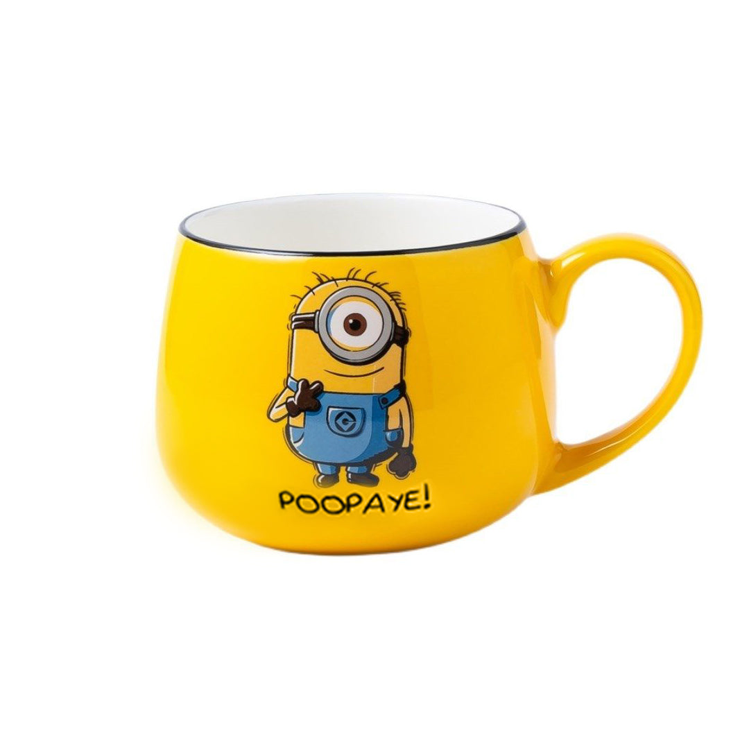 Adorable Cartoon Characters Oval Mug