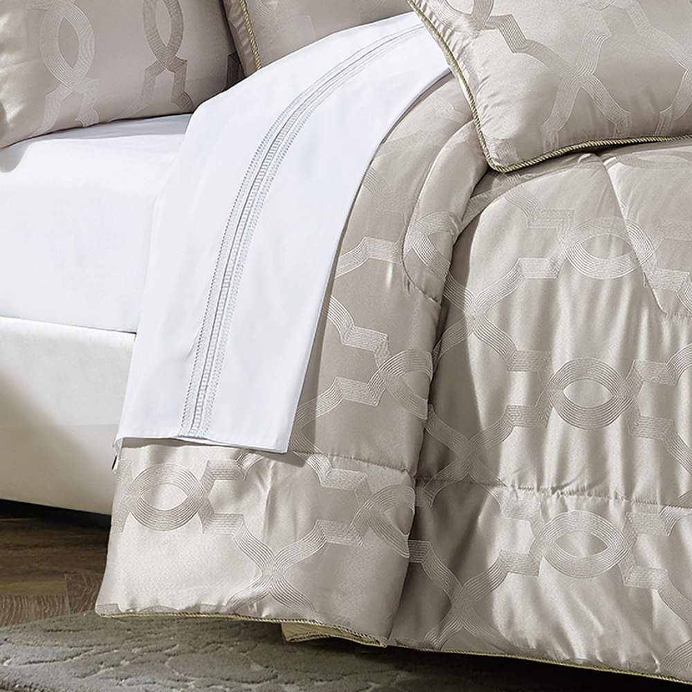 Jacquard Fabric Quilted Bedspread Set -1 Bedspread 2 Pillow covers (4327353712749)
