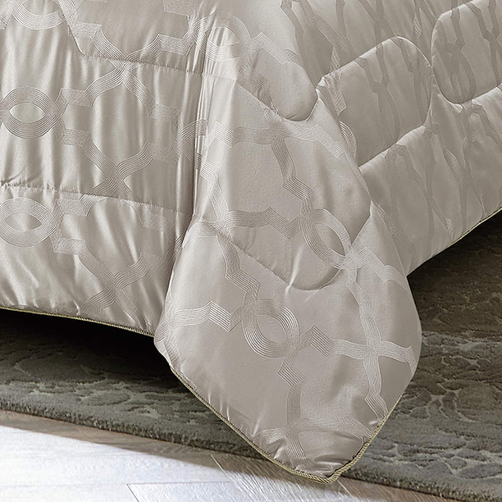 Jacquard Fabric Quilted Bedspread Set -1 Bedspread 2 Pillow covers (4327353712749)
